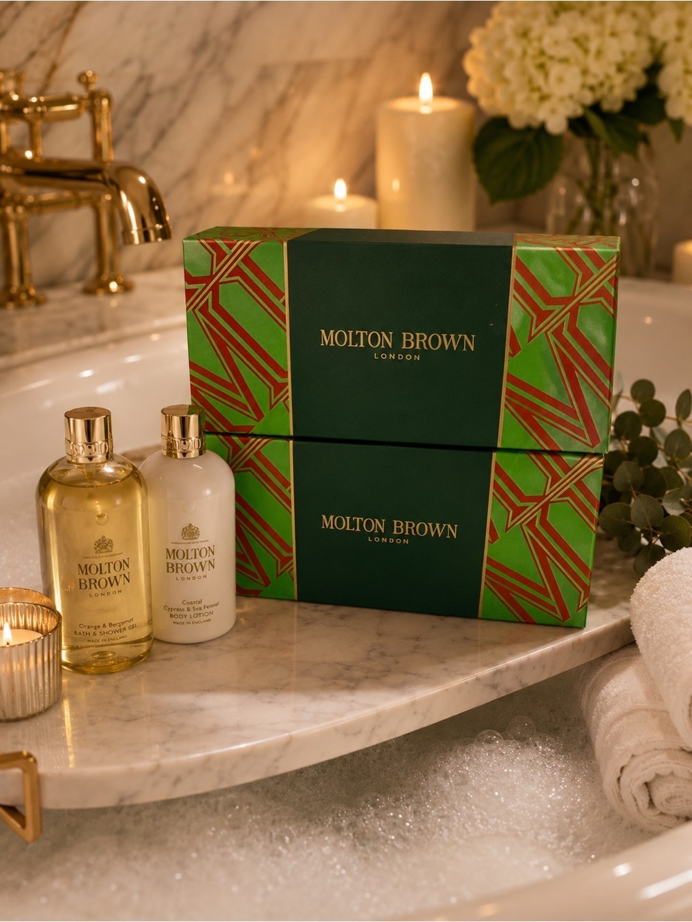 (1) Molton Brown Bath Gel Gift Set - 6 Minis Included! BNIB!